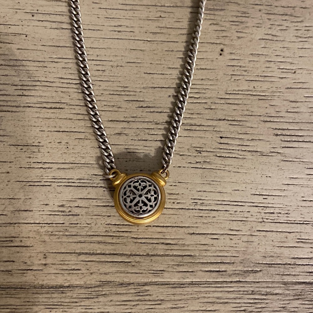 Brighton two-tone adjustable necklace. From the Ferrara collection.